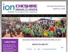 Tablet Screenshot of cheshirehalfmarathon.org